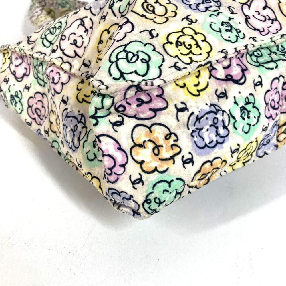 CHANEL Vintage Flower Pattern Logo CC Coco Mark Floral Pattern Bag Shoulder Tote Bag Handbag Shoulder Bag Canvas Unisex Multicolor