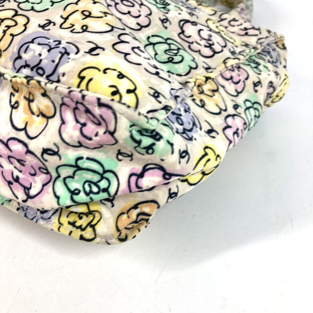 CHANEL Vintage Flower Pattern Logo CC Coco Mark Floral Pattern Bag Shoulder Tote Bag Handbag Shoulder Bag Canvas Unisex Multicolor