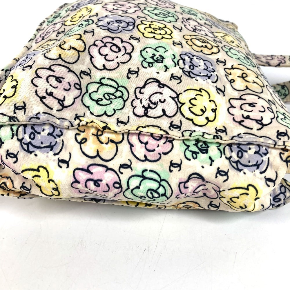 CHANEL Vintage Flower Pattern Logo CC Coco Mark Floral Pattern Bag Shoulder Tote Bag Handbag Shoulder Bag Canvas Unisex Multicolor