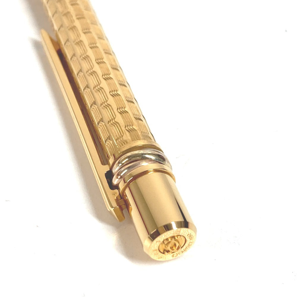 CARTIER Trinity Logo Stationery Pen Ballpoint Pen Metal Unisex Gold