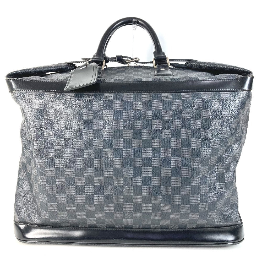 LOUIS VUITTON N41161 Damier Graphite Grimaud Travel Bag, Handbag, Boston Bag, Damier Graphite Canvas, Unisex, Black