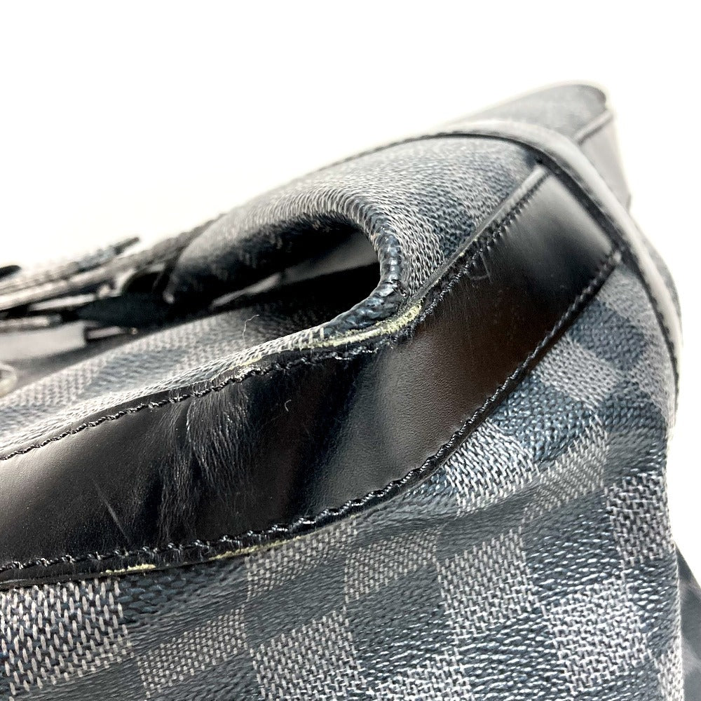 LOUIS VUITTON N41161 Damier Graphite Grimaud Travel Bag, Handbag, Boston Bag, Damier Graphite Canvas, Unisex, Black