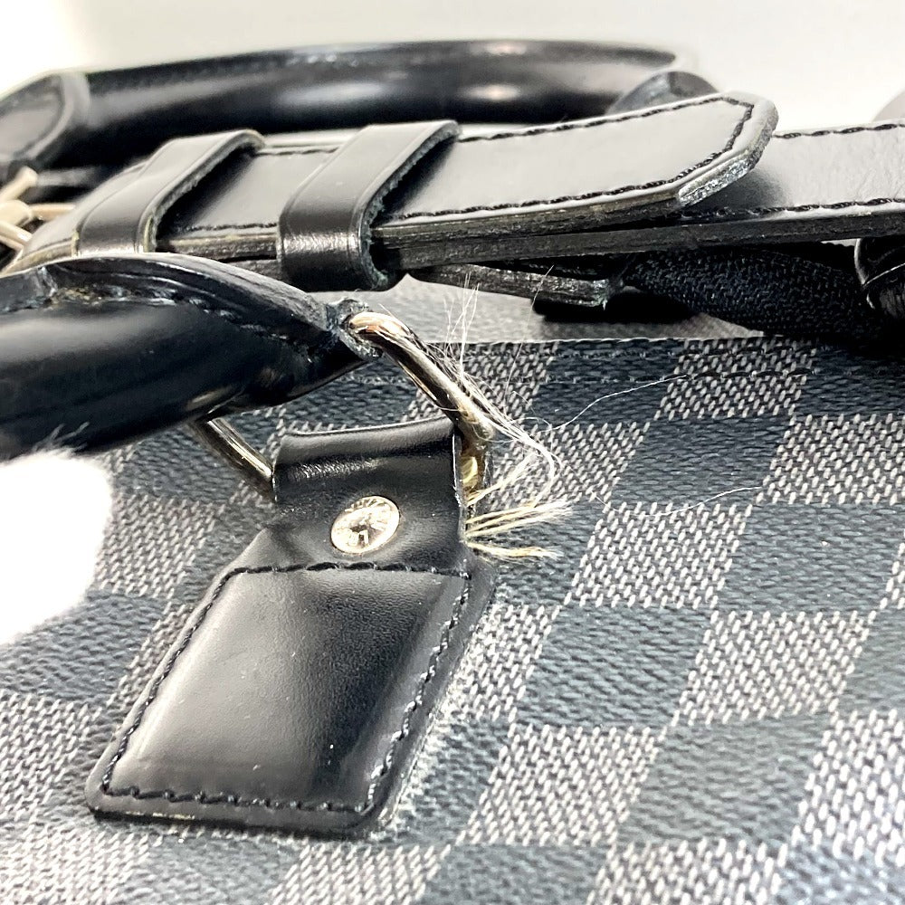 LOUIS VUITTON N41161 Damier Graphite Grimaud Travel Bag, Handbag, Boston Bag, Damier Graphite Canvas, Unisex, Black