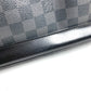 LOUIS VUITTON N41161 Damier Graphite Grimaud Travel Bag, Handbag, Boston Bag, Damier Graphite Canvas, Unisex, Black