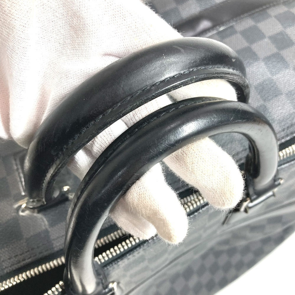LOUIS VUITTON N41161 Damier Graphite Grimaud Travel Bag, Handbag, Boston Bag, Damier Graphite Canvas, Unisex, Black
