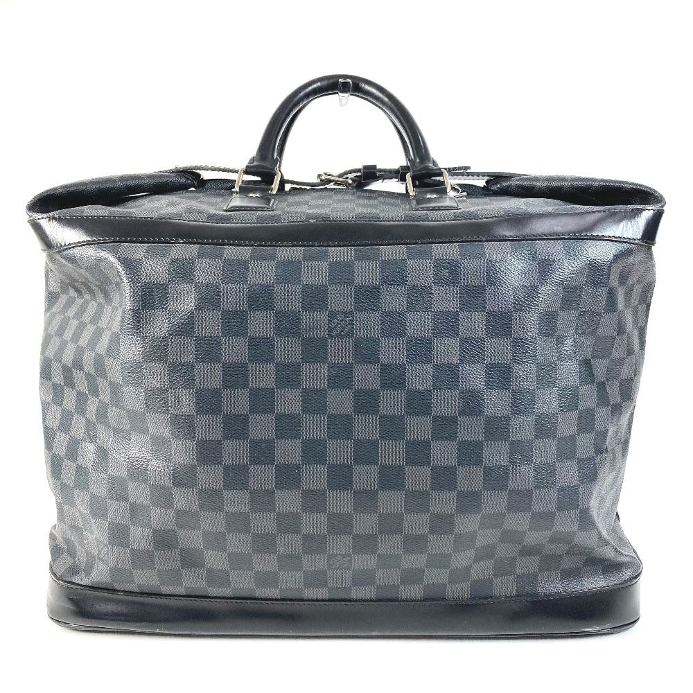 LOUIS VUITTON N41161 Damier Graphite Grimaud Travel Bag, Handbag, Boston Bag, Damier Graphite Canvas, Unisex, Black