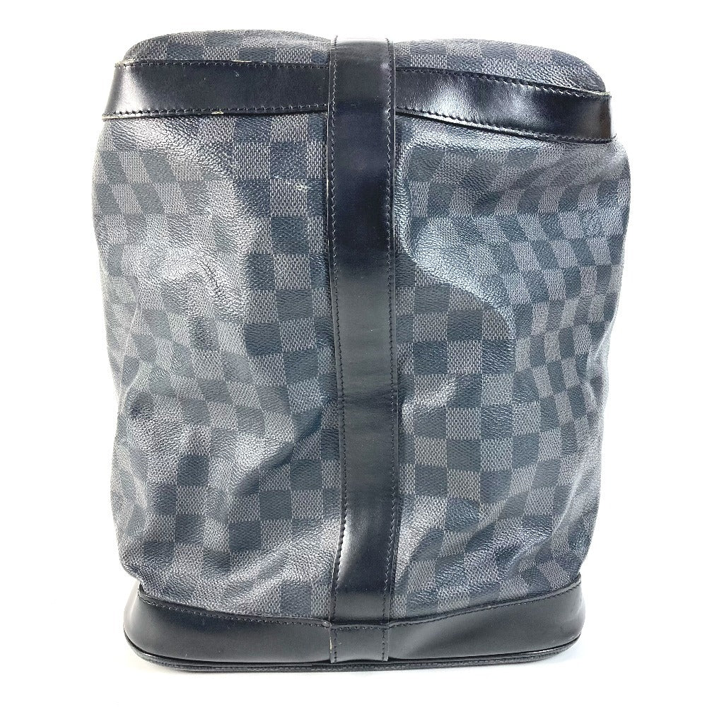 LOUIS VUITTON N41161 Damier Graphite Grimaud Travel Bag, Handbag, Boston Bag, Damier Graphite Canvas, Unisex, Black