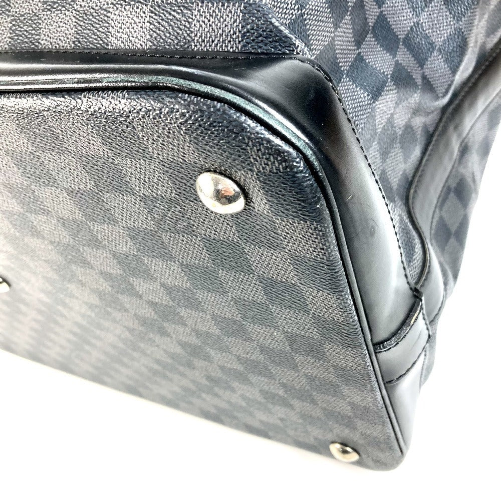 LOUIS VUITTON N41161 Damier Graphite Grimaud Travel Bag, Handbag, Boston Bag, Damier Graphite Canvas, Unisex, Black