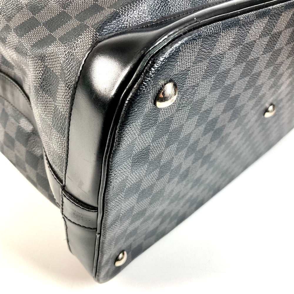 LOUIS VUITTON N41161 Damier Graphite Grimaud Travel Bag, Handbag, Boston Bag, Damier Graphite Canvas, Unisex, Black