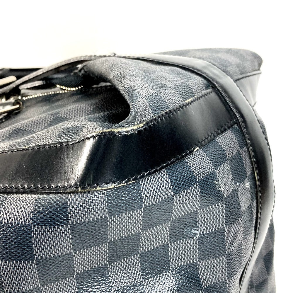 LOUIS VUITTON N41161 Damier Graphite Grimaud Travel Bag, Handbag, Boston Bag, Damier Graphite Canvas, Unisex, Black