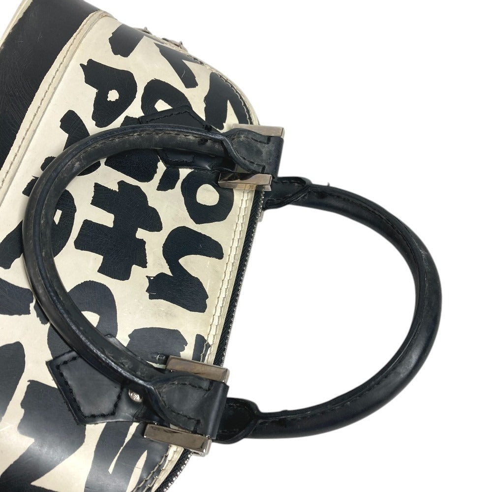 LOUIS VUITTON M92177 Graffiti Alma PM Alma PM Bag Tote Bag Handbag Leather Women's White