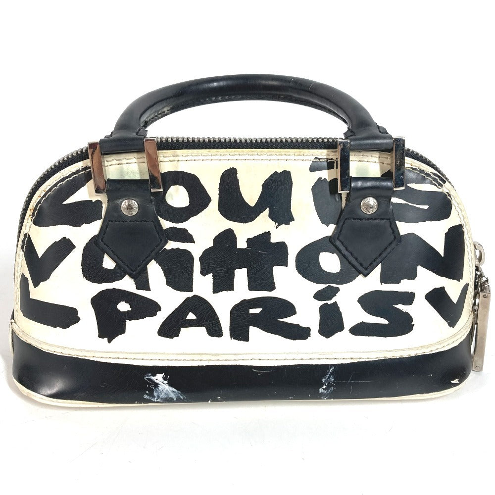LOUIS VUITTON M92177 Graffiti Alma PM Alma PM Bag Tote Bag Handbag Leather Women's White