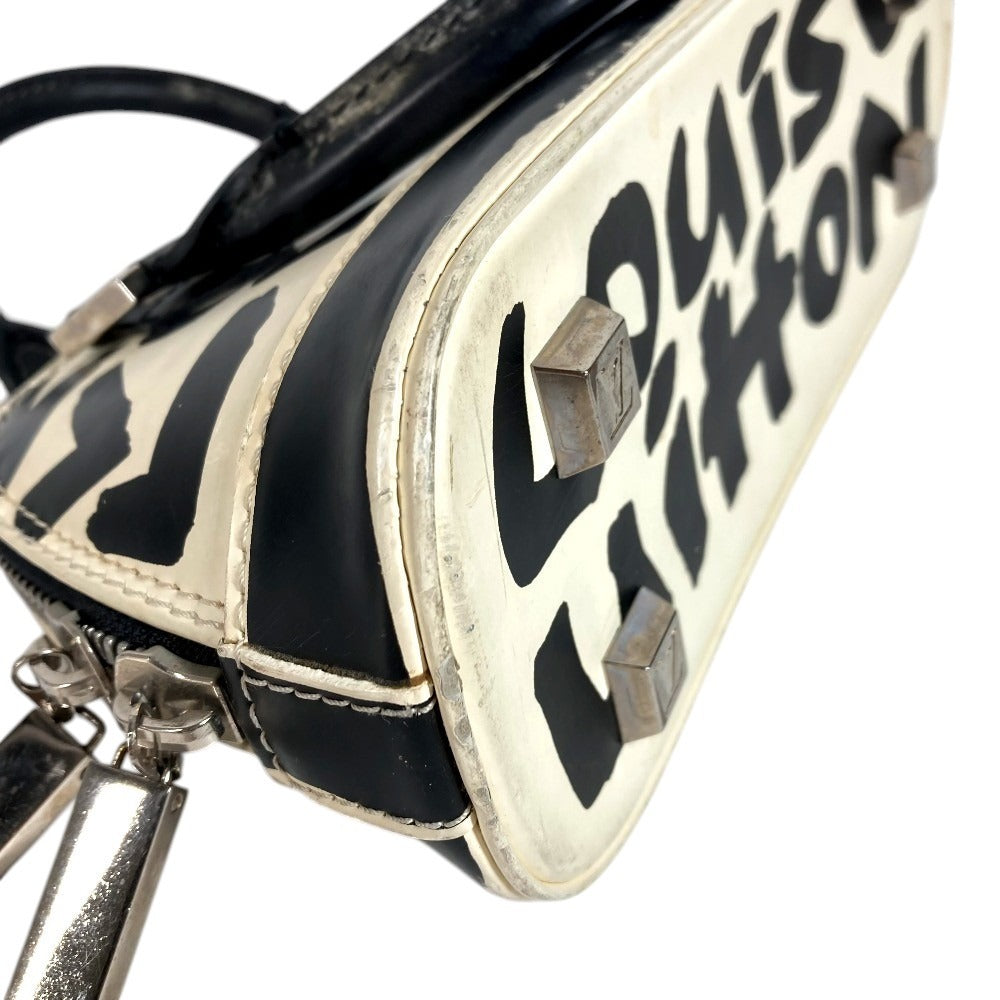LOUIS VUITTON M92177 Graffiti Alma PM Alma PM Bag Tote Bag Handbag Leather Women's White