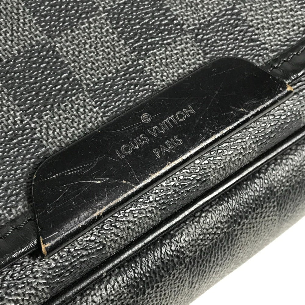 LOUIS VUITTON N58033 Damier Graphite Daniel GM Crossbody Messenger Bag, Damier Graphite Canvas, Unisex, Black