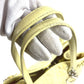 Dior Cannage Quilted Logo Bag Shoulder Bag Tote Bag Shoulder Bag Leather/Coated Canvas Unisex Yellow
