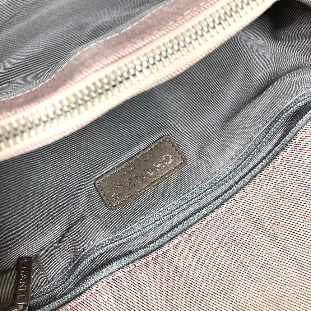 CHANEL デニム CC ココマーク ロゴ デカココ カバン ショルダーバッグ 肩掛け カバン ハンドバッグ コットン レディース ピンク系