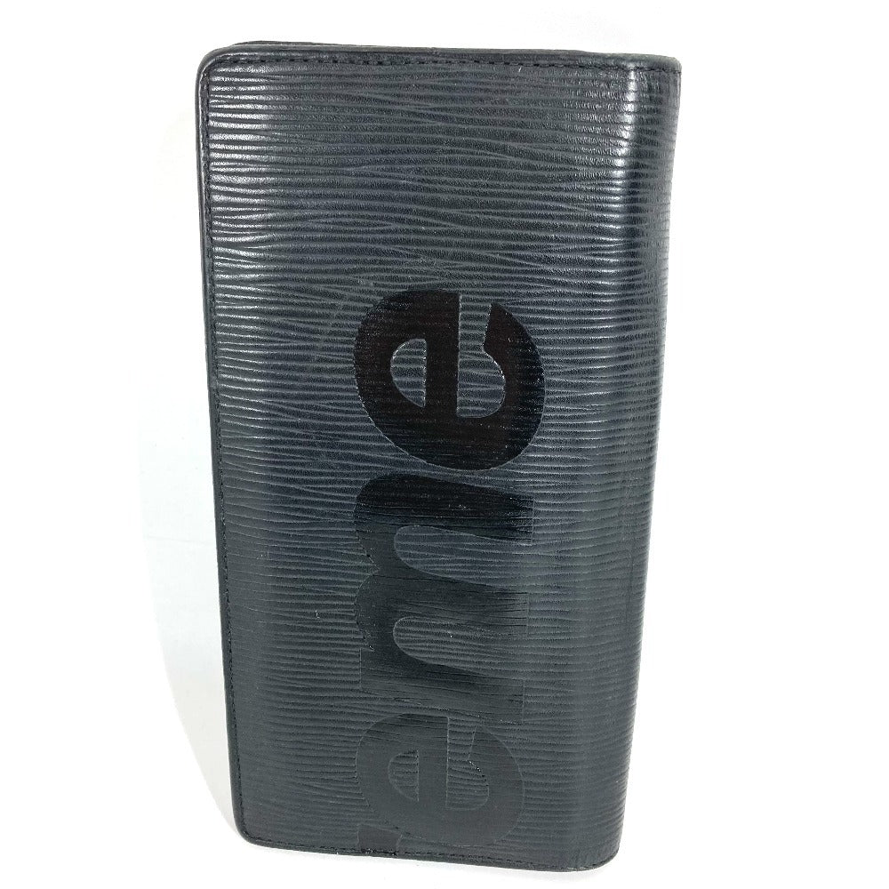 LOUIS VUITTON M67721 エピ Supreme シュプリーム コラボ ポルトフォイユブラザ 2つ折り ロングウォレット 長財布 エピレザー メンズ ノワール ブラック