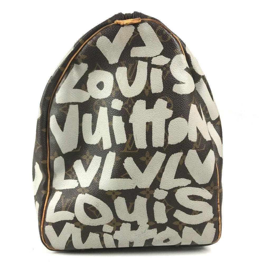 LOUIS VUITTON M92197 Monogram Graffiti Keepall50 Keepall 50 Duffle Bag Bag Travel Bag Travel Bag Duffle Bag MonogramCanvas White/Brown Used