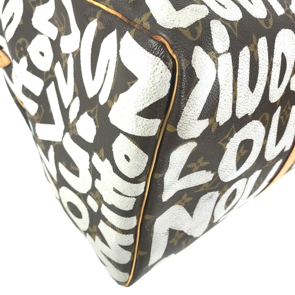LOUIS VUITTON M92197 Monogram Graffiti Keepall50 Keepall 50 Duffle Bag Bag Travel Bag Travel Bag Duffle Bag MonogramCanvas White/Brown Used