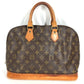 LOUIS VUITTON M51130 Monogram Alma Bag Tote Bag Hand Bag MonogramCanvas Brown Used