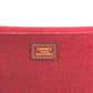 HERMES vintage Logo Hoodie Perforated Logo H Logo Bag Crossbody Flap Shoulder Bag felt / Leather Red Used