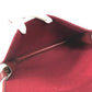 HERMES vintage Logo Hoodie Perforated Logo H Logo Bag Crossbody Flap Shoulder Bag felt / Leather Red Used