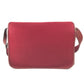 HERMES vintage Logo Hoodie Perforated Logo H Logo Bag Crossbody Flap Shoulder Bag felt / Leather Red Used