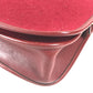 HERMES vintage Logo Hoodie Perforated Logo H Logo Bag Crossbody Flap Shoulder Bag felt / Leather Red Used
