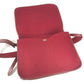 HERMES vintage Logo Hoodie Perforated Logo H Logo Bag Crossbody Flap Shoulder Bag felt / Leather Red Used