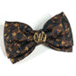 LOUIS VUITTON M03607 Leopard leopard leopard LV Safari Ribbon Hair Clip Hair accessories, hair clips, pins Valletta silk Brown/Black Used
