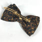 LOUIS VUITTON M03607 Leopard leopard leopard LV Safari Ribbon Hair Clip Hair accessories, hair clips, pins Valletta silk Brown/Black Used