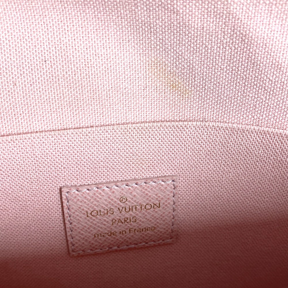 LOUIS VUITTON N63106 ダミエアズール ポシェットフェリシー カードケース コインケース 財布 チェーンバッグ ウォレット 長財布 ダミエアズールキャンバス レディース ローズバレリーヌ ピンク