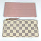 LOUIS VUITTON N63106 ダミエアズール ポシェットフェリシー カードケース コインケース 財布 チェーンバッグ ウォレット 長財布 ダミエアズールキャンバス レディース ローズバレリーヌ ピンク
