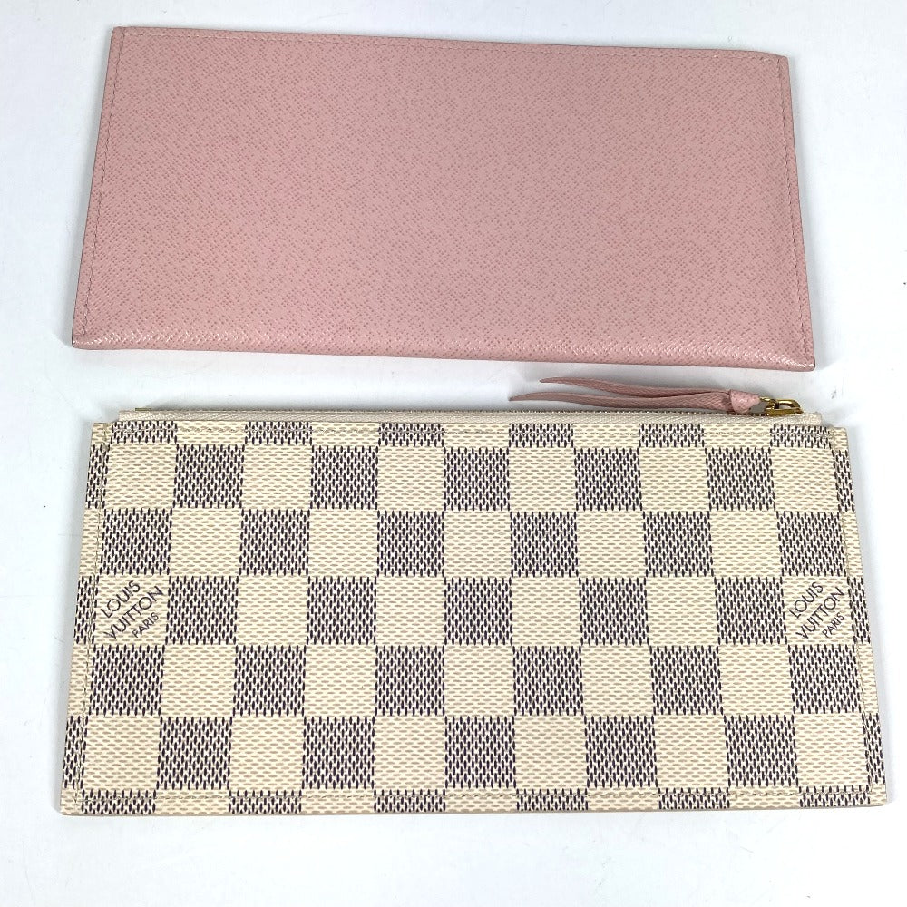 LOUIS VUITTON N63106 ダミエアズール ポシェットフェリシー カードケース コインケース 財布 チェーンバッグ ウォレット 長財布 ダミエアズールキャンバス レディース ローズバレリーヌ ピンク