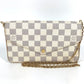 LOUIS VUITTON N63106 ダミエアズール ポシェットフェリシー カードケース コインケース 財布 チェーンバッグ ウォレット 長財布 ダミエアズールキャンバス レディース ローズバレリーヌ ピンク