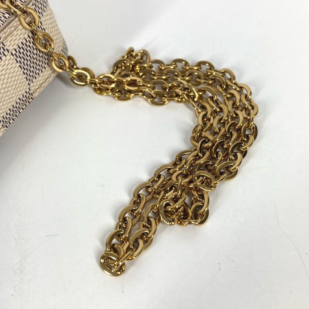 LOUIS VUITTON N63106 ダミエアズール ポシェットフェリシー カードケース コインケース 財布 チェーンバッグ ウォレット 長財布 ダミエアズールキャンバス レディース ローズバレリーヌ ピンク