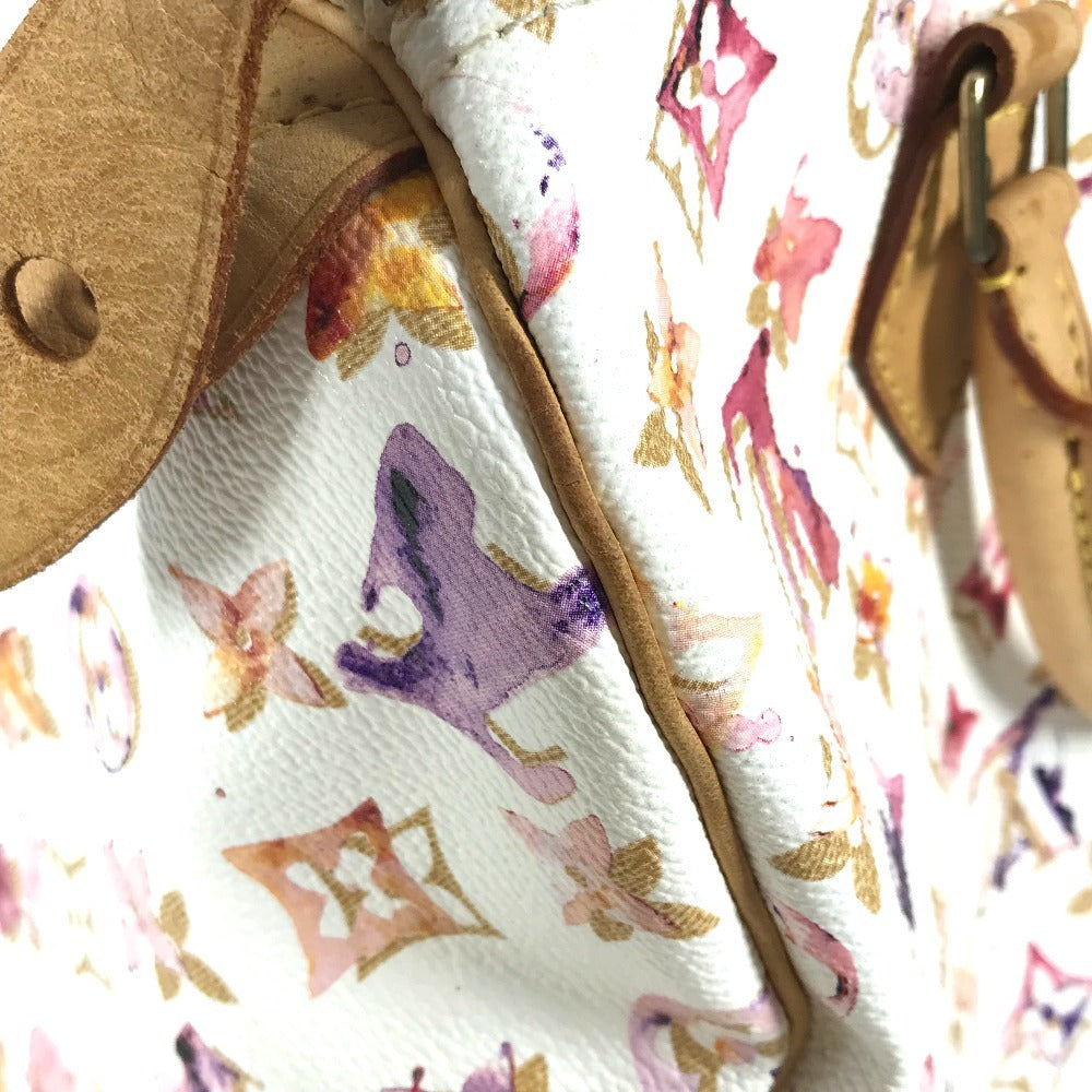 LOUIS VUITTON M95751 モノグラム ウォーターカラー VVN スピーディ30 ミニボストンバッグ カバン ハンドバッグ レディース ブロン ホワイト