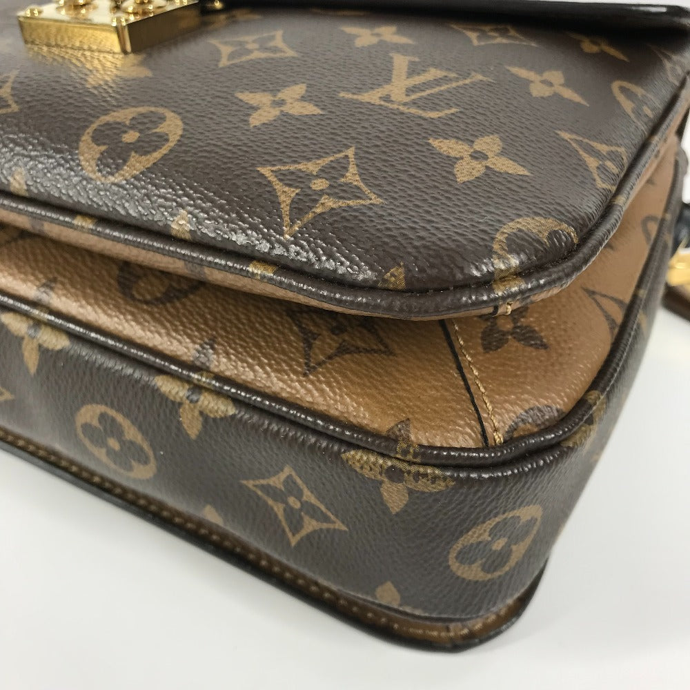 LOUIS VUITTON M44876 モノグラムリバース ポシェット メティスMM カバン ハンドバッグ 斜め掛け 2WAYバッグ  ショルダーバッグ モノグラムリバースキャンバス レディース ベージュ - brandshop-reference