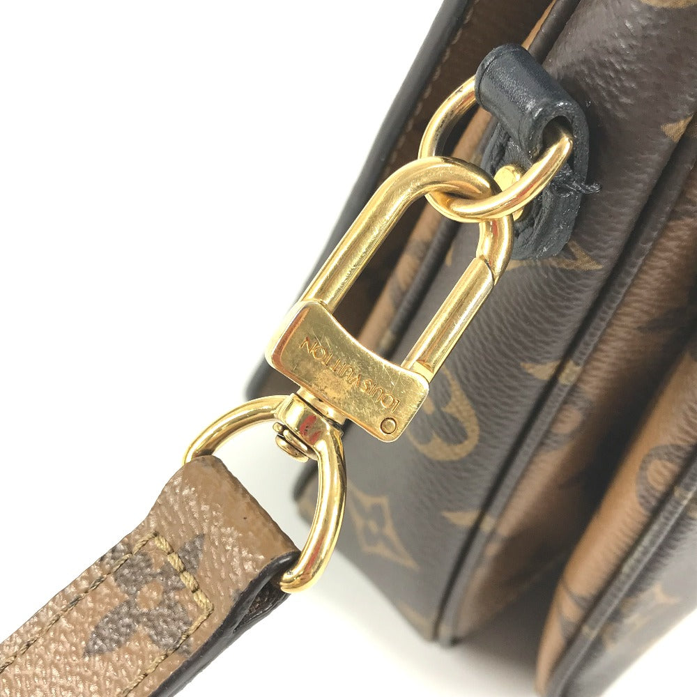 LOUIS VUITTON M44876 モノグラムリバース ポシェット メティスMM カバン ハンドバッグ 斜め掛け 2WAYバッグ  ショルダーバッグ モノグラムリバースキャンバス レディース ベージュ - brandshop-reference