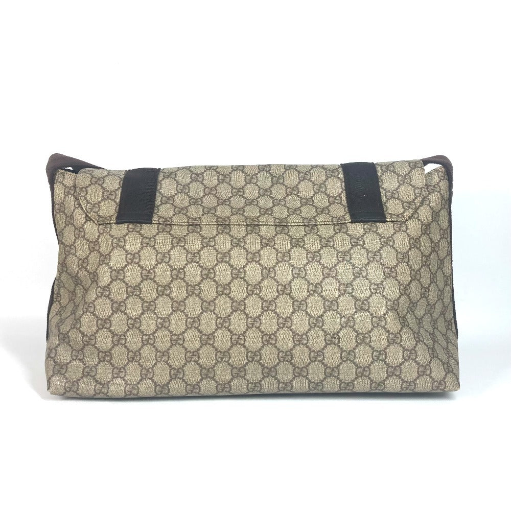 GUCCI 122374 GGプラス フラップ 斜め掛け メッセンジャーバッグ カバン ショルダーバッグ GGスプリームキャンバス ユニセックス ベージュ