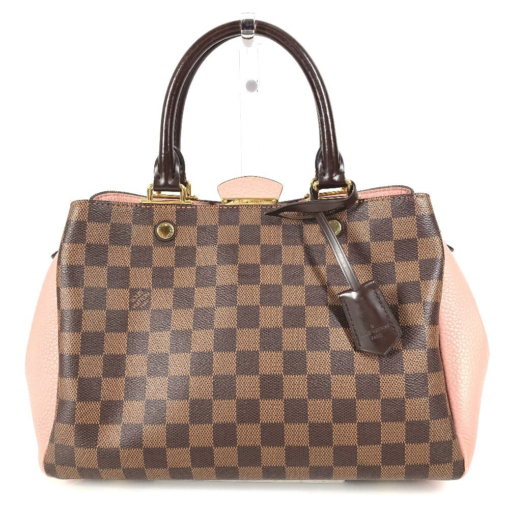 LOUIS VUITTON N41674 Damier Brittany Bag Tote Bag Handbag Damier Canvas Ladies Magnolia/Ebene Pink