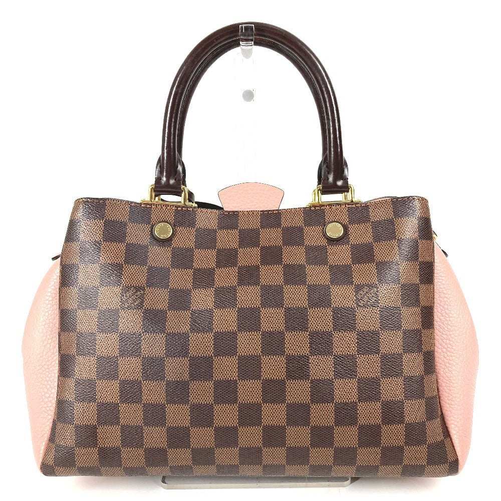 LOUIS VUITTON N41674 Damier Brittany Bag Tote Bag Handbag Damier Canvas Ladies Magnolia/Ebene Pink