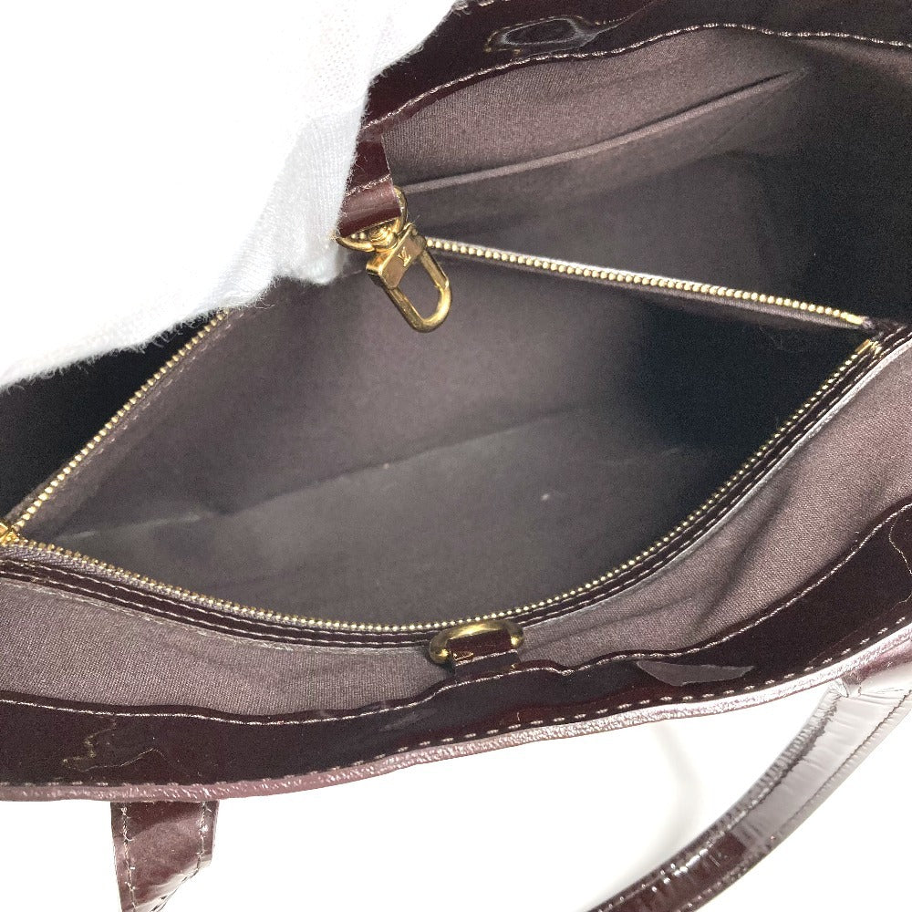 LOUIS VUITTON M91645 Monogram Vernis Wilshire MM Tote Bag, Shoulder Bag, Monogram Vernis Canvas, Women's, Amaranth Purple