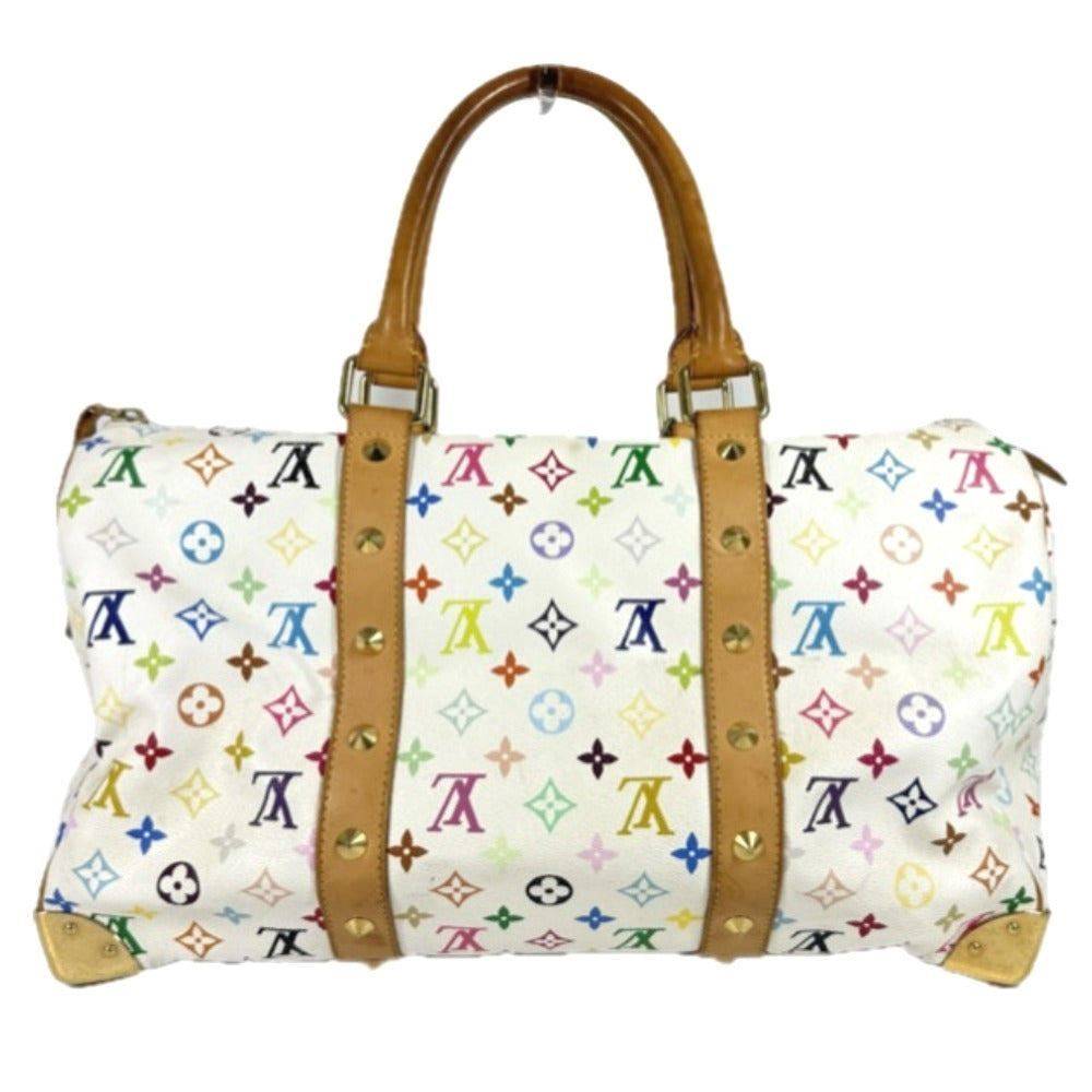 LOUIS VUITTON M92641 モノグラムマルチカラー 村上隆 キーポル45 キーポル 45 カバン 旅行バッグ トラベルバッグ ハンドバッグ ボストンバッグ モノグラムマルチカラーキャンバス ユニセックス ブロン ホワイト
