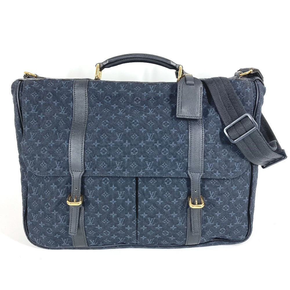 LOUIS VUITTON M42311 モノグラムミニ ドゥニーズ カバン ボストンバッグ 2WAYバッグ 斜め掛け ハンドバッグ ショルダーバッグ モノグラムミニキャンバス レディース ネイビー