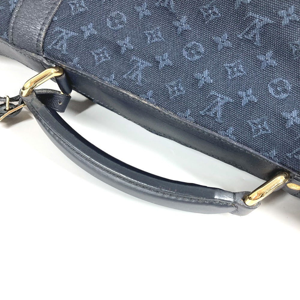 LOUIS VUITTON M42311 モノグラムミニ ドゥニーズ カバン ボストンバッグ 2WAYバッグ 斜め掛け ハンドバッグ ショルダーバッグ モノグラムミニキャンバス レディース ネイビー