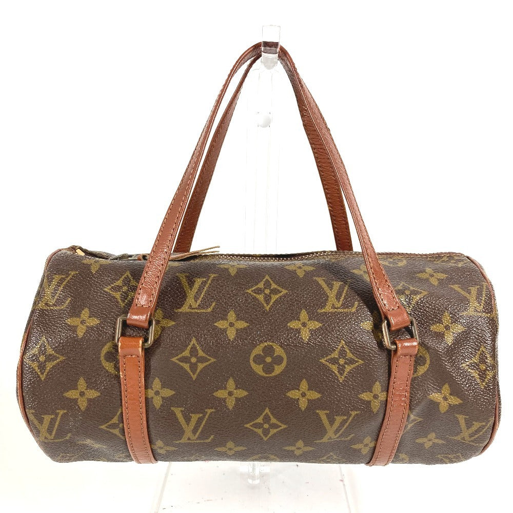 Louis Vuitton M51366 Monogram Papillon 26 Model Lama Papillon 26 Bag Silinder Handbag Monogram Kanvas Wanita Coklat