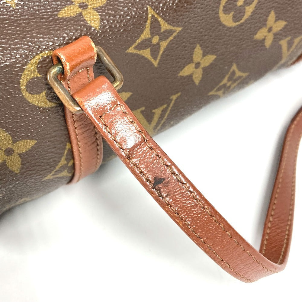 Louis Vuitton M51366 Monogram Papillon 26 Model Lama Papillon 26 Bag Silinder Handbag Monogram Kanvas Wanita Coklat