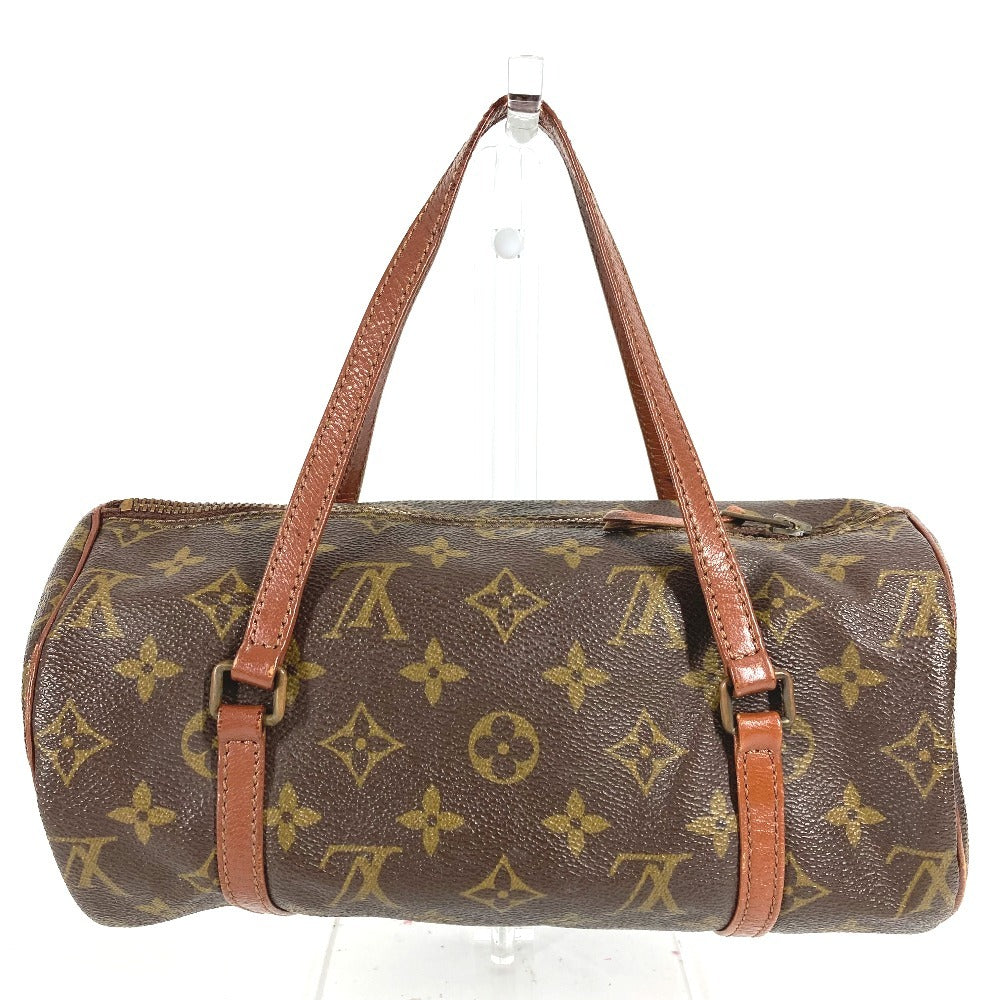 Louis Vuitton M51366 Monogram Papillon 26 Model Lama Papillon 26 Bag Silinder Handbag Monogram Kanvas Wanita Coklat