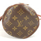 Louis Vuitton M51366 Monogram Papillon 26 Model Lama Papillon 26 Bag Silinder Handbag Monogram Kanvas Wanita Coklat